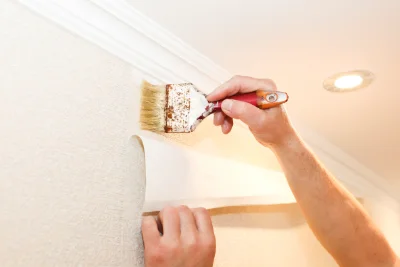 Pose de papier peint à Villaines-sous-Lucé — revêtements muraux et toiles de verre